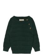 Petit Piao Ppdo O-Neck Sailor Knit Blå