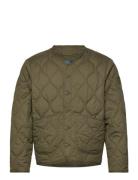 Polo Ralph Lauren Onion-Quilted Jacquard Jacket Khaki Green