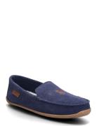 Polo Ralph Lauren Brenan Suede Slipper Marinblå
