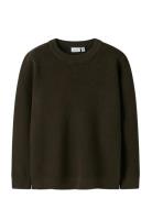 Name It Nkmnesolle Ls Pullover Knit Noos Brun