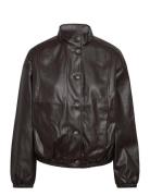 Vero Moda Vmpolly High Neck Jacket Coated Exp Brun