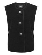 ONLY Onlwendy Teddy Waistcoat Otw Svart