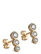Enamel Copenhagen Studs, Trinity Cz Guld