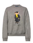 Polo Ralph Lauren Arctic Fleece-Knt-Sweatshirt Grå