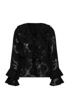 A-View Floretta Blouse Svart