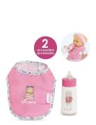 Corolle Corolle Doll Accessories Bib + Baby Bottle Rosa