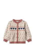 Fliink Nova Multi Heart Cardigan Rosa