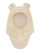 Huttelihut Balaclava Ears Wool Teddy Kräm