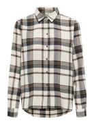 ONLY Onlfie Ls Reg Check Shirt Wvn Cs Beige
