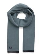 Fred Perry Twin Tipped Merino Wool Scarf Blå