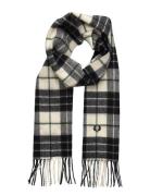 Fred Perry Lambswool Tartan Scarf Svart