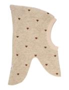 Huttelihut Balaclava All Over Emb. Wool Beige
