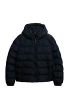 Superdry Hooded Sports Puffer Jacket Marinblå