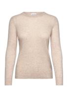 Davida Cashmere Basic Sweater Loose Tension Kräm