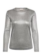 FREE/QUENT Long-Sleeved T-Shirt Silver