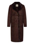FREE/QUENT Long Jacket Brun
