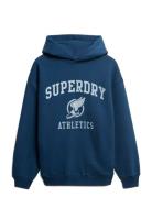 Superdry Vintage Ath Over D Hood Blå