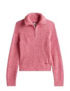 Tommy Jeans Tjw Nep 1/4 Zip Sweater Rosa