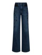 MOS MOSH Mmcolette Bouquet Jeans Blå