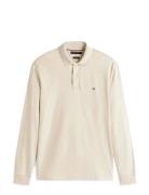 Tommy Hilfiger L/S Liquid Cotton Reg Polo Beige