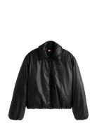 Tommy Jeans Tjw Oiled Padded Jacket Ext Svart