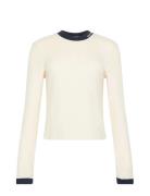 Calvin Klein Jeans Ls Waffle Tee Kräm