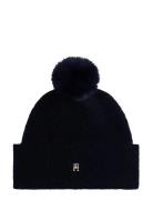 Tommy Hilfiger Pom Pom Beanie Gp Marinblå