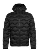 Superdry Sport Hooded Quilted Wave Padded Jkt Svart