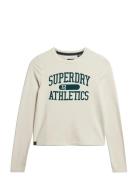 Superdry Athletic Ringer Slim L/S Top Kräm