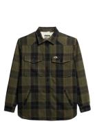 Superdry Borg Check Overshirt Grön