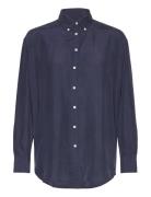 GANT Relaxed Silk Shirt Blå