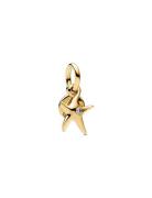 Pandora Starfish 14K Gold-Plated Double Dangle With Clear Cubic Zircon...