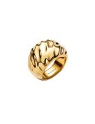 Pandora Rippled 14K Gold-Plated Ring Guld