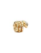 Pandora Snake 14K Gold-Plated Charm With Clear Cubic Zirconia Guld
