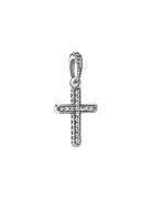 Pandora Cross Silver Pendant With Clear Cubic Zirconia Silver