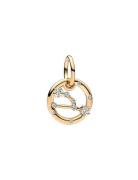 Pandora Taurus Zodiac 14K Gold-Plated Dangle With Clear Cubic Zirconia...