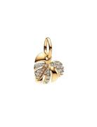 Pandora Monstera 14K Gold-Plated Dangle With Clear Cubic Zirconia Guld