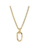 Pandora 14K Gold-Plated Large Openable Link Pendant Necklace Guld