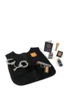 Dantoy Policeman Play Set Wood In Giftbox 7 Pcs Multi/patterned