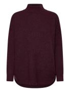 Vero Moda Vmplaza Ls Highnck Long Pullover Ga Noos Burgundy