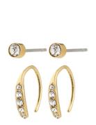 Pilgrim Gionni Earrings 2-In-1 Set, Gold-Plated Guld