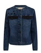 MOS MOSH Mmleenah Bouquet Jacket Blå
