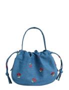 Pieces Pcballoon Denim Cherry Bag Fsy Blå