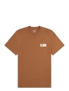 Lee Jeans Ww Graphic Tee Brun