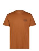 Lee Jeans Ss Relaxed Logo Tee Brun