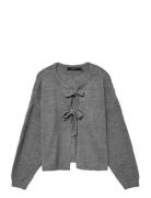 Vero Moda Vmboom Structure Ls O-Neck Tie Card Boo Grå