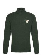 WOOD WOOD Wwblu Aa Cs Halfzip Grön