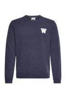 WOOD WOOD Wwtay Aa Cs Jumper Marinblå