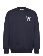WOOD WOOD Wwnoel Aa Sweatshirt Marinblå
