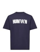 WOOD WOOD Wwasa Humaan Tshirt Marinblå
